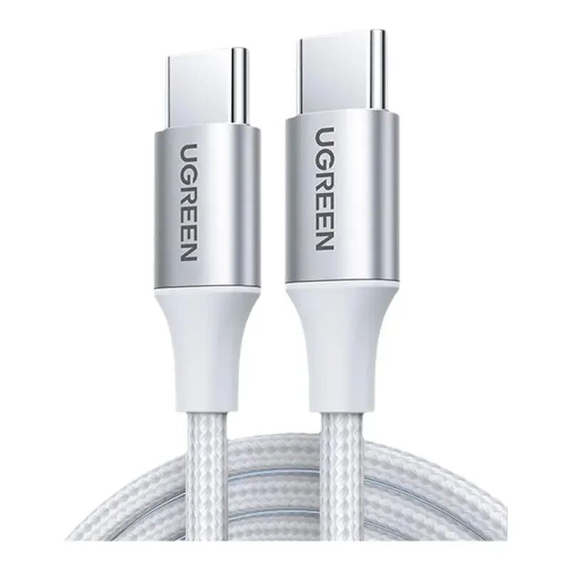 UGREEN 60W câble USB C 100W Type C à Type C câble 3A PD données de charge rapide 25cm 50cm 1m 1.5m 2m 3m Nylon tressé téléphone portable