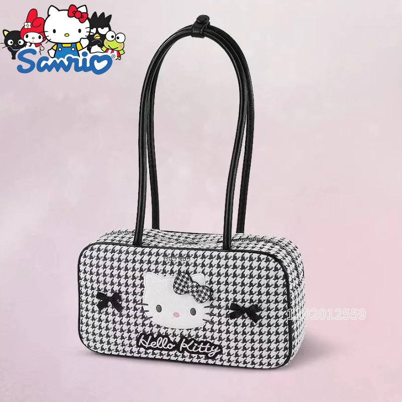 

Hello Kitty New Women's Handbag Fashion Embroidered Women's Shoulder Bag Luxury Brand Cartoon Women's Bag Large Capacity