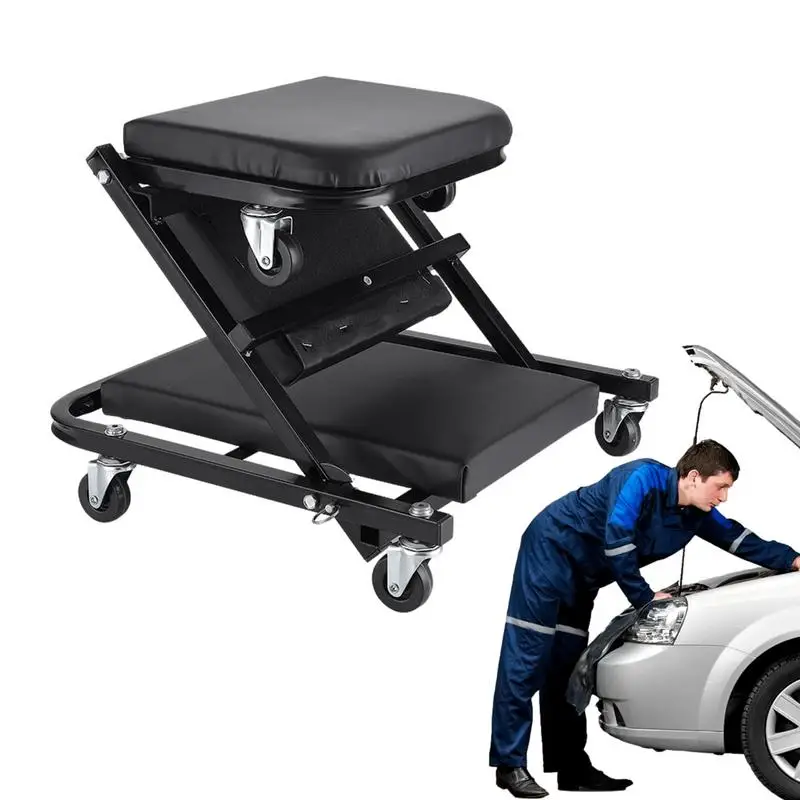 

Mechanics Roller Seat Efficient And Safe Creeper Seat For Car Repair Topside Creeper With Flexible And Thickly Padded Cushion