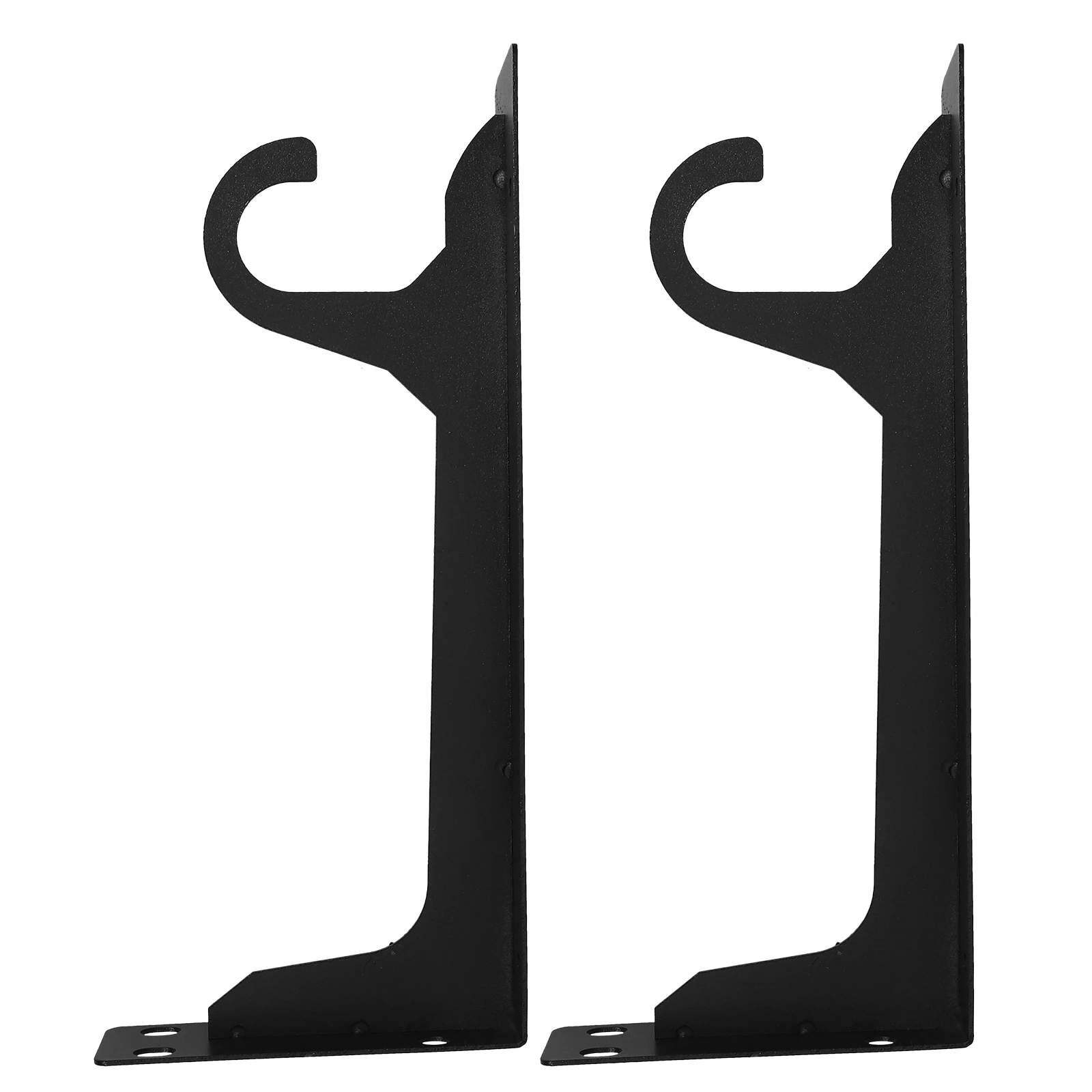 

2 шт. сверхмощные настенные кронштейны для стержней для шкафа, металлические держатели для стержней для гардероба, опорные кронштейны для рельсов для организации хранения одежды