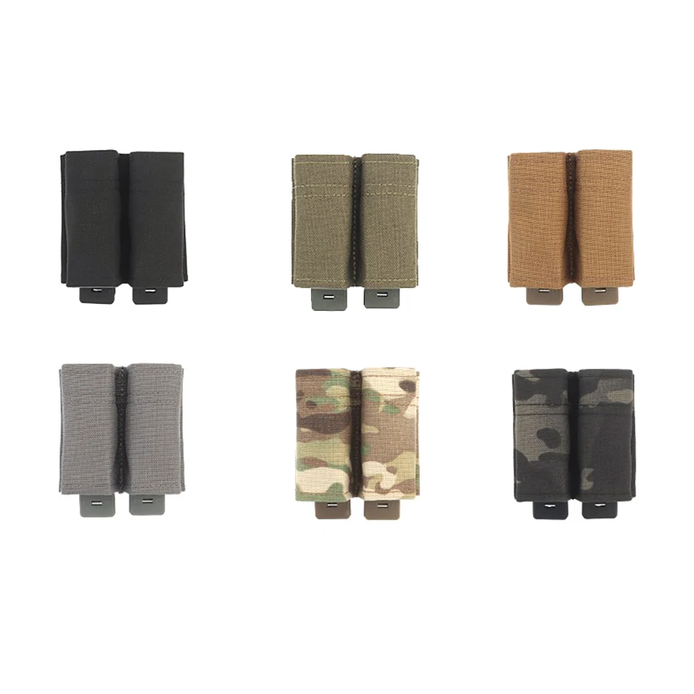 

FAST 9MM Double Magazine Pouch Tactical MOLLE Mag Pouch with Quick Release Kydex Insert for GLOCK M9 P226 HK USP