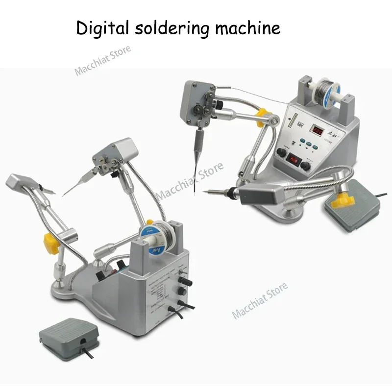 Pedal Automatically Out of Tinall-Round Adjustment Tin Soldering Machine Precision Digital   HS376D