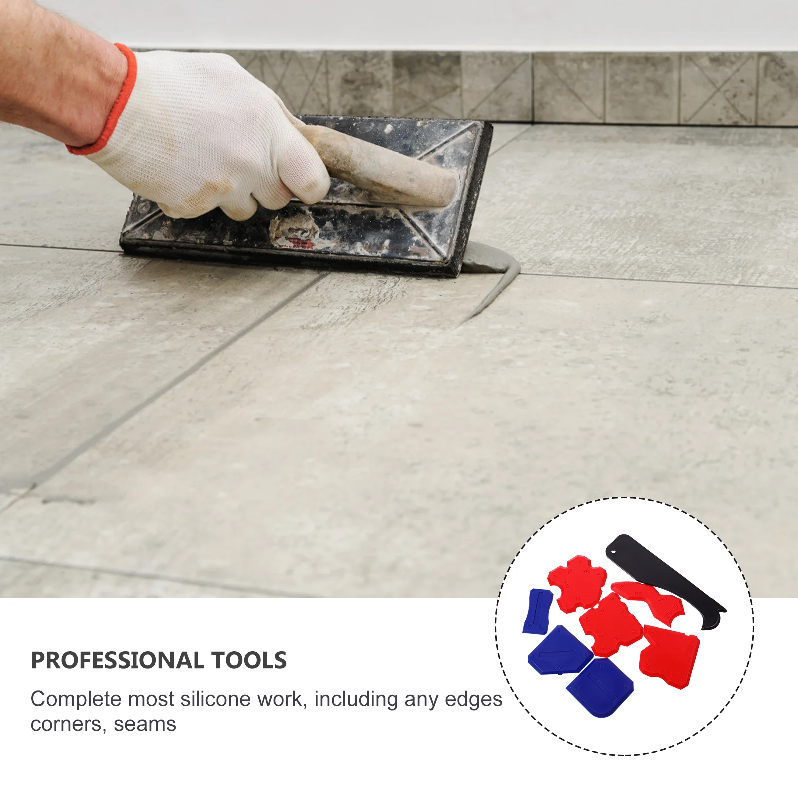 

ORFOFE Caulking Tool Set Sealant Remover for Improvement and Sturdy Use