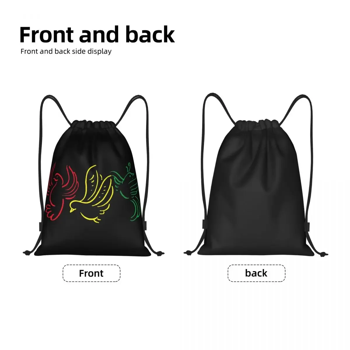 Custom Ajaxs Bobs Marleys 3 Little Birds awstring Bags For Shopping Yoga Backpacks Men Women Sports Gym Sackpack