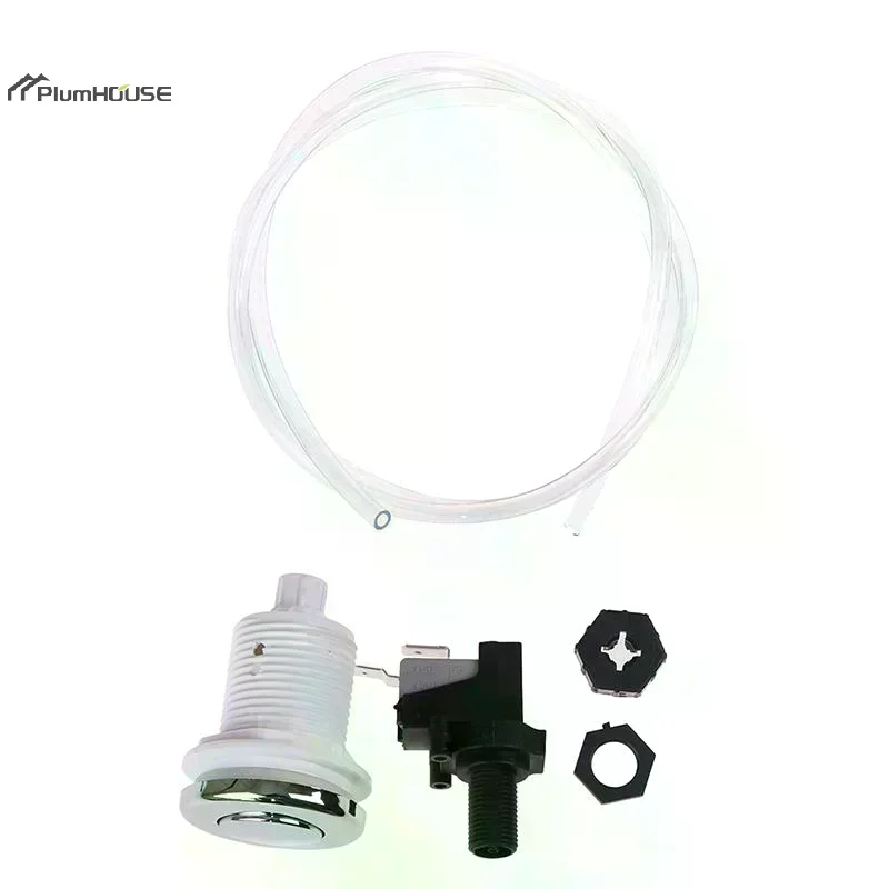 16A 250V Push Air Button Switch Food Waste Disposal Bathtub Massage Chair Self-Lock Switches