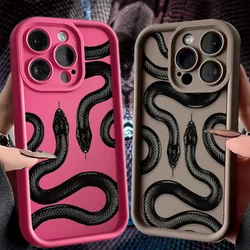 Dark Snake Graphic Phone Case for Xiaomi Mi 13T 12T 14 13 12 11 Lite 12X POCO X3 NFC X5 X4 GT F3 F4 F5 Pro Soft Silicone Cover