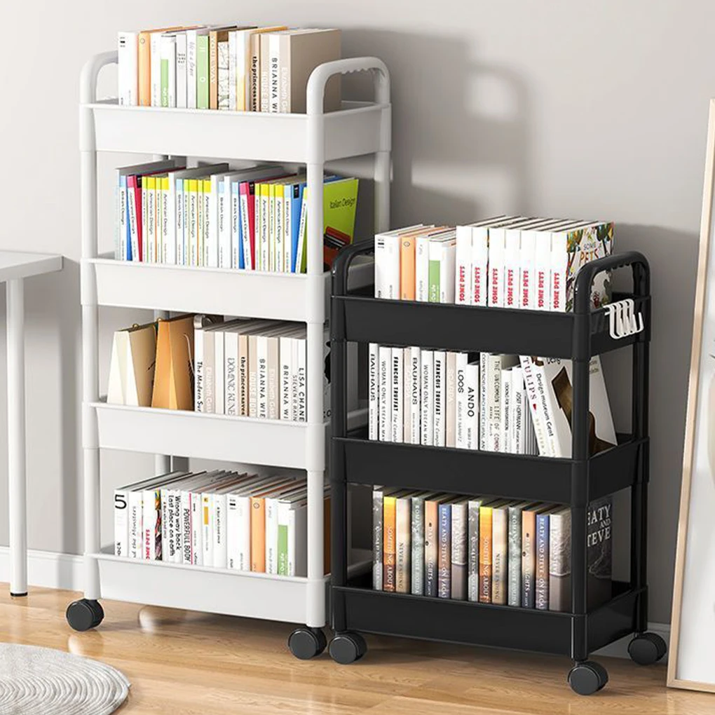 

Storage Solution Kitchen Bathroom Slim Slide Organizer Easy To Move And Carry 3 Tier Storage Trolley Black