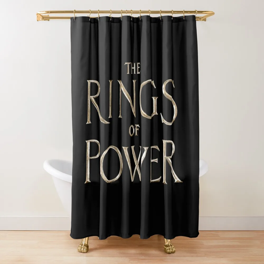 

The Rings of Power fan art Shower Curtain Washable Waterproof Fabric Shower Window Bathroom Accessories For Bathroom Curtain
