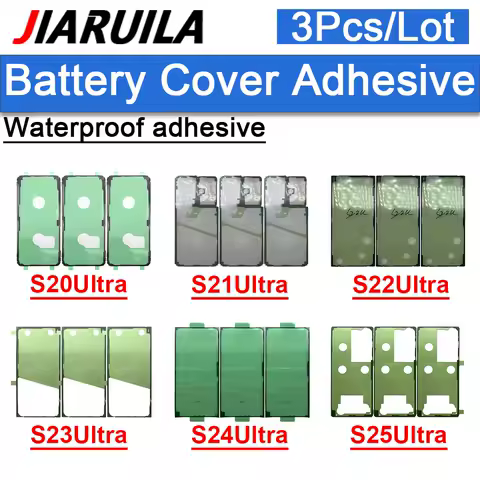3Pcs Back Rear Battery Cover Sticker Adhesive For Samsung S23 S24 S25 Plus S20 S21 Ultra S928 S916 S918 Waterproof Seal Glue