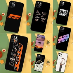 KPOP ATEEZ Logo Case For iPhone 16 15 11 12 13 14 Pro Max XS Max X XR 7 8 Plus 12 13 Mini Phone Cover