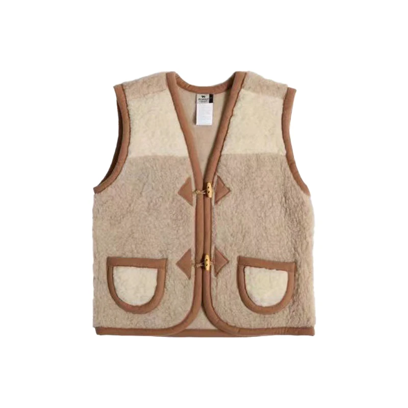 Cotton Jacket for Kids 2024 NEW Autumn Winter Baby Winter Vest Kids Cute 80% Wool Jacket Boys Girls Keep Warm Wool Vest