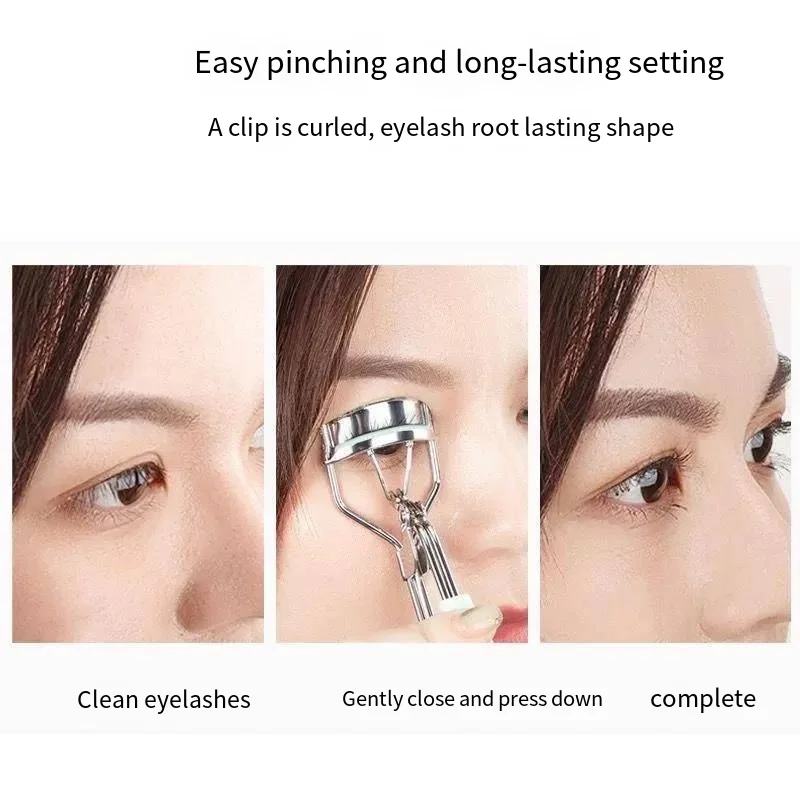 1pcs Lady Professional Eyelash Curler With Comb Tweezers Curling Eyelash Clip Cosmetic Eye Beauty makeup Tool maquillaje