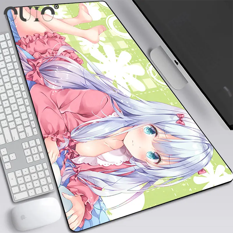 

ANIME Izumi Sagiri Figure Mouse Pad Gamers Cute Sexy Girl Pad Mouse 90x40cm Rubber Mouse Pad Keyboard Computer Mat for Girl Boys