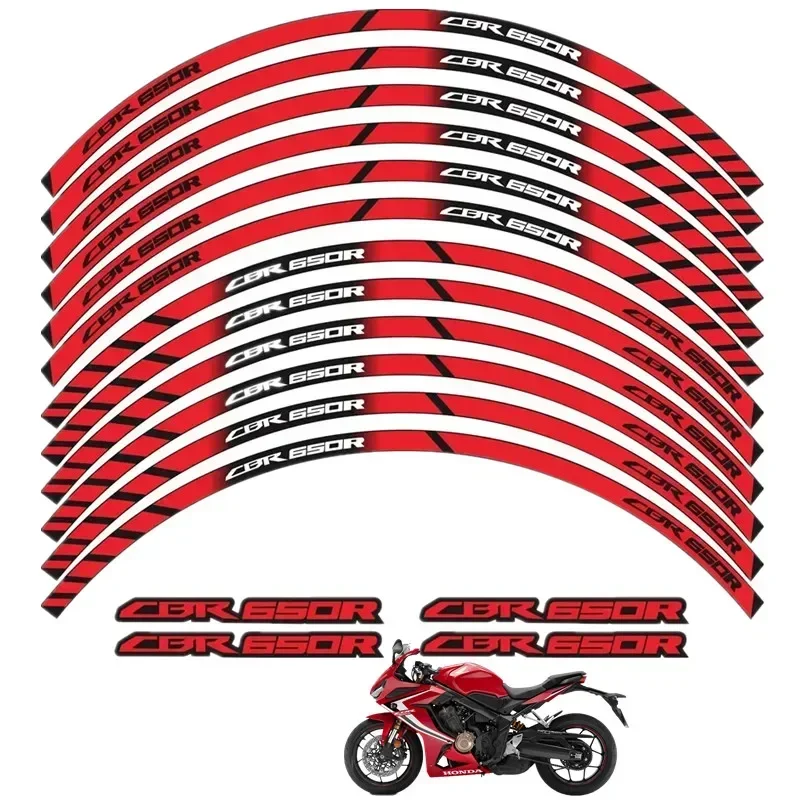 For Honda CBR650R CBR 650R Motorcycle Parts Contour Wheel Decoration Decal Sticker - 3