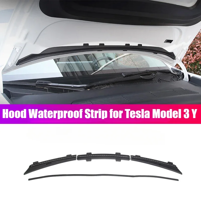 

Weatherstrip Front Trunk Hood Chassis Air Inlet Protective Cover Seal Strips Waterproof Strip for Tesla Model 3 Y Car Accesories