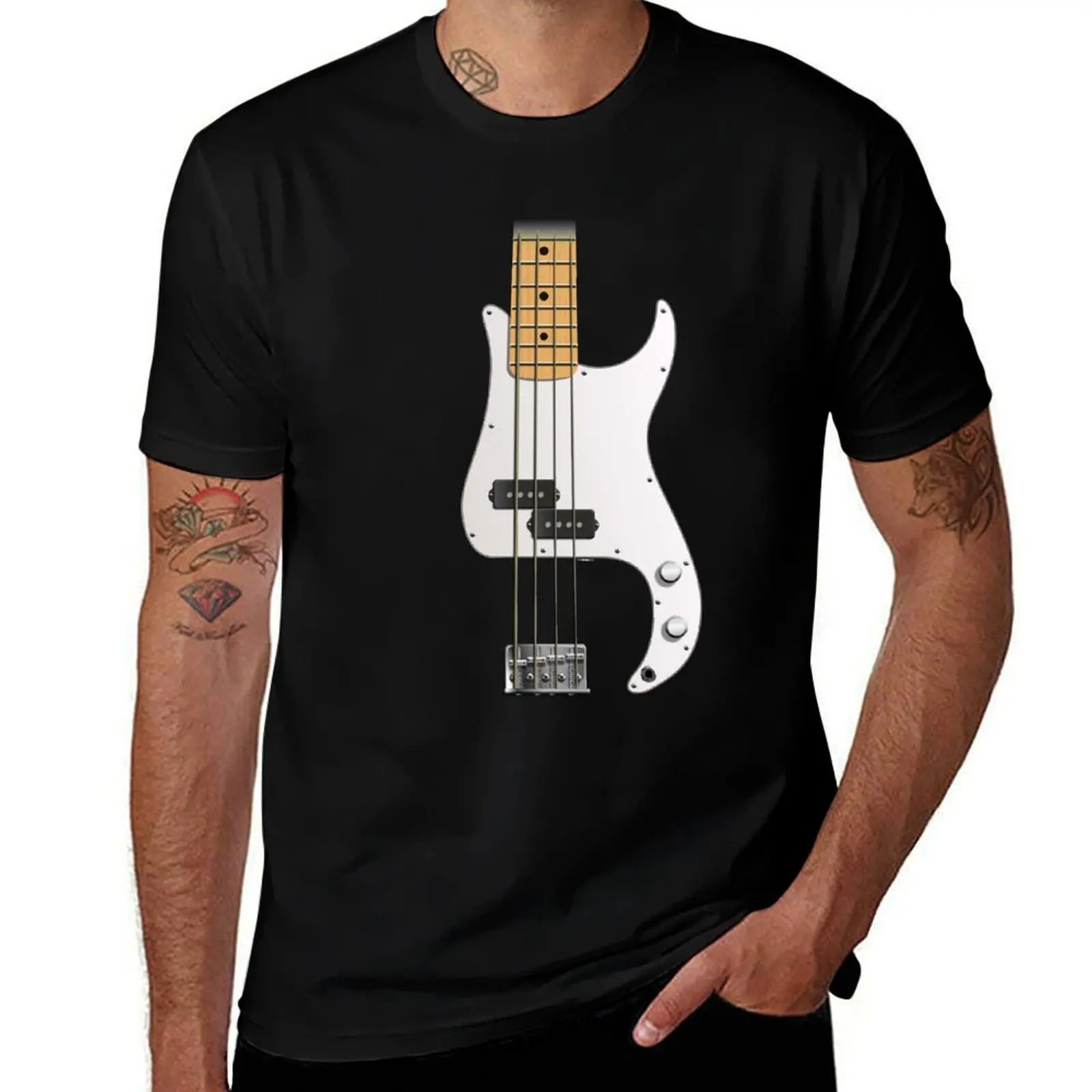 

P BASS STYLE GUITAR DIGITAL ILLUSTRATION T-Shirt t shirts with prints T-Shirt