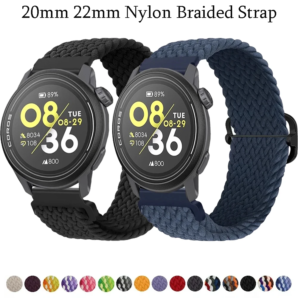 �y�Z�[�����z20mm 22mm �i�C�����҂݃X�g���b�v COROS APEX 4/PACE Pro/4 CMF Watch 3/2/1 Pro�p �ʋC�������\�o���h Suunto Run Ocean Correa�Ή�