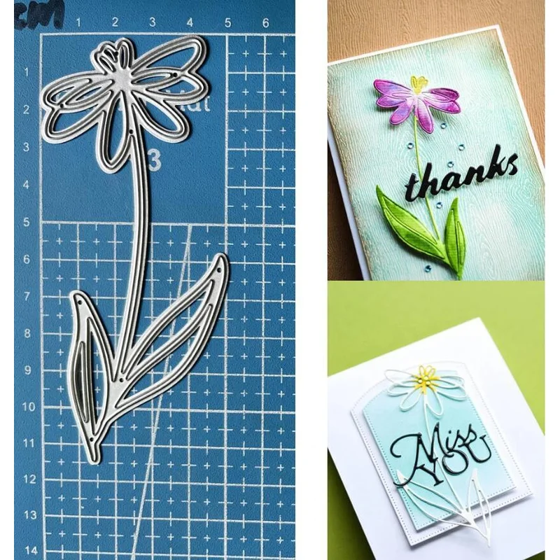 

Flowers Metal Cutting Dies Scrapbooking DIY Embossing Paper Card Stencils Crafts