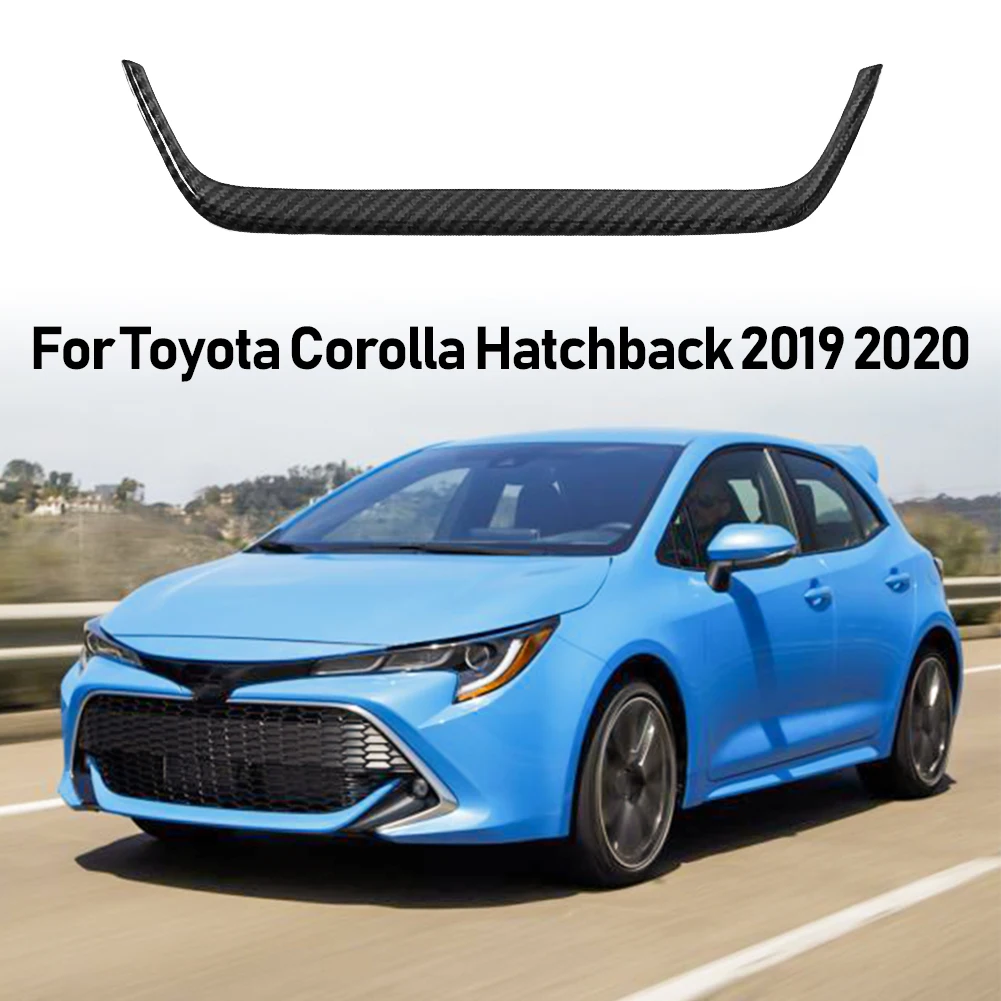 Car ABS Carbon Fiber Navigation Strip Cover Center Air Outlet Cover Trim for Toyota Corolla Hatchback 2019 2020