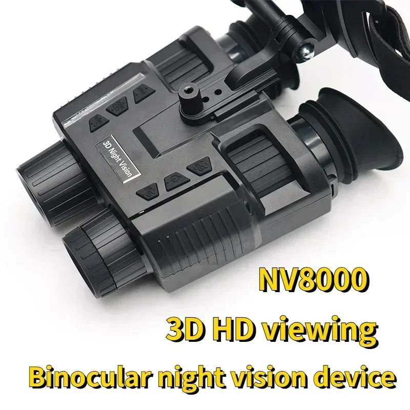 NV8000 Night Binoculars HD Helmet-mounted Night Vision Binoculars Digital Binocular Head-mounted Infrared Night Vision Device