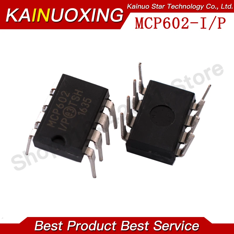 10PCS MCP602-I/P DIP8 MCP6002-I/P Chipset MCP6004-I/P MCP601-I/P DIP 