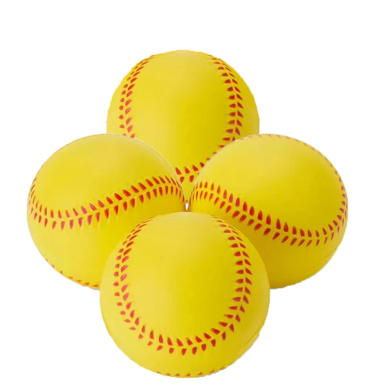 Soft Baseball Stitched Training Softball Lightweight Practice Ball For Kids Beginner Indoor Outdoor Batting Fielding Sport