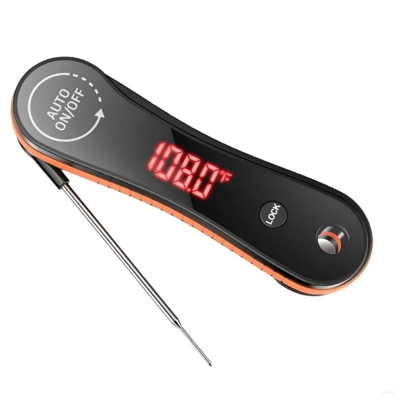 

X9FA Auto Digital Thermometers Ergonomic Not Slip Handle ABS for Meat Grilling