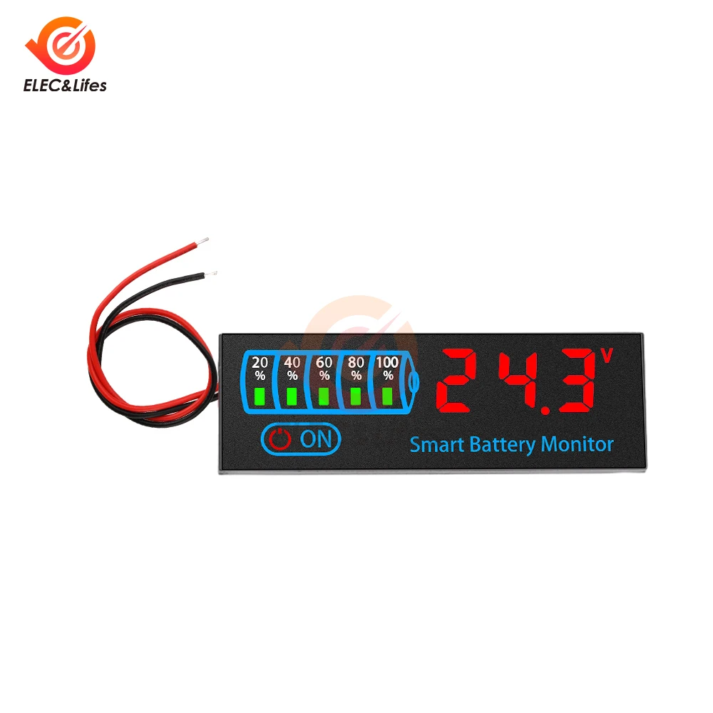 DC 7 V-40 V 3-14 S LED Batterij Capaciteit Indicator Power Display Lithium Lood-zuur Batterij Capaciteit Voltage Meter Module