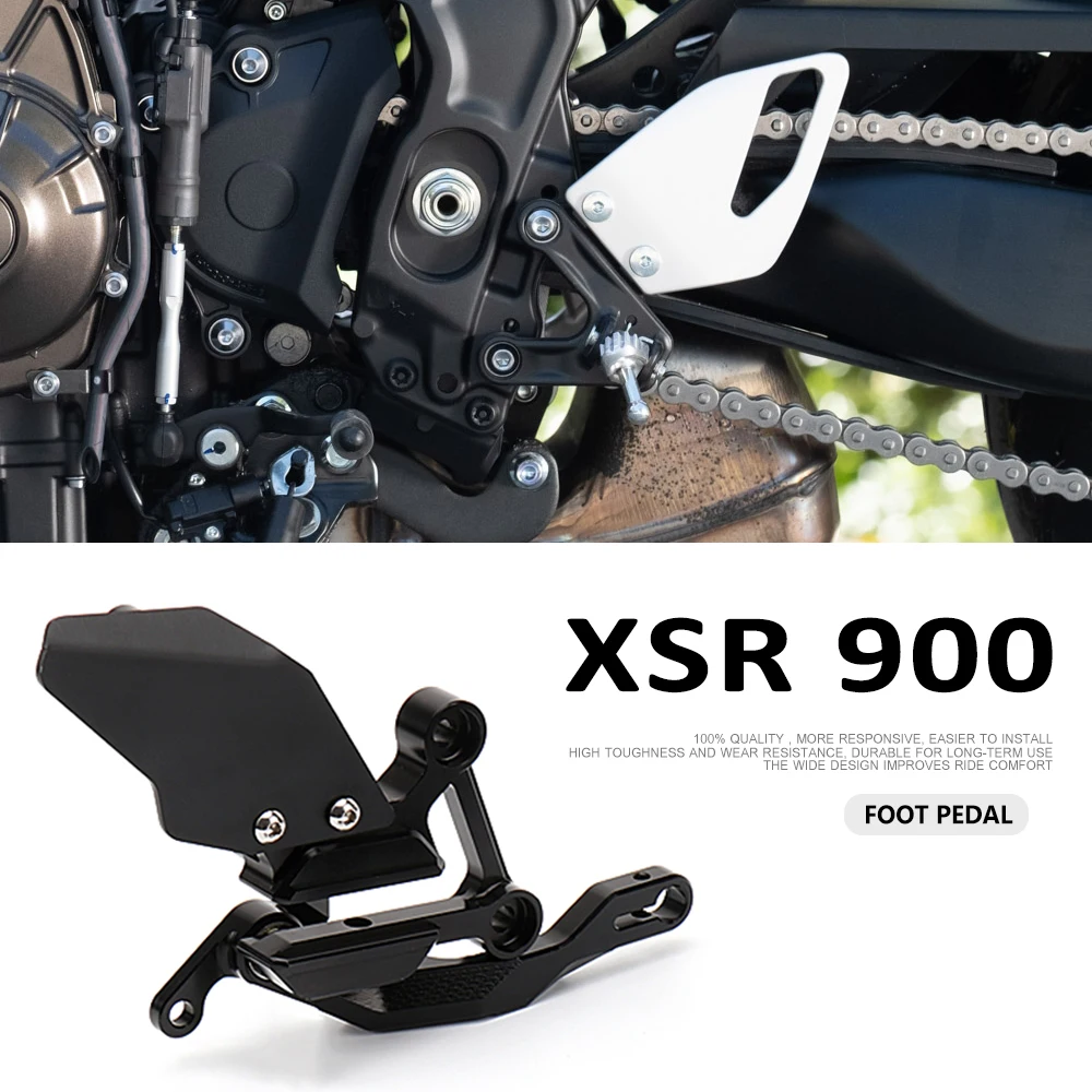 

Motorcycle Accessories Black Foot Pegs Pedals Footrest Mount Kits For YAMAHA XSR 900 XSR900 xsr900 2022 2023