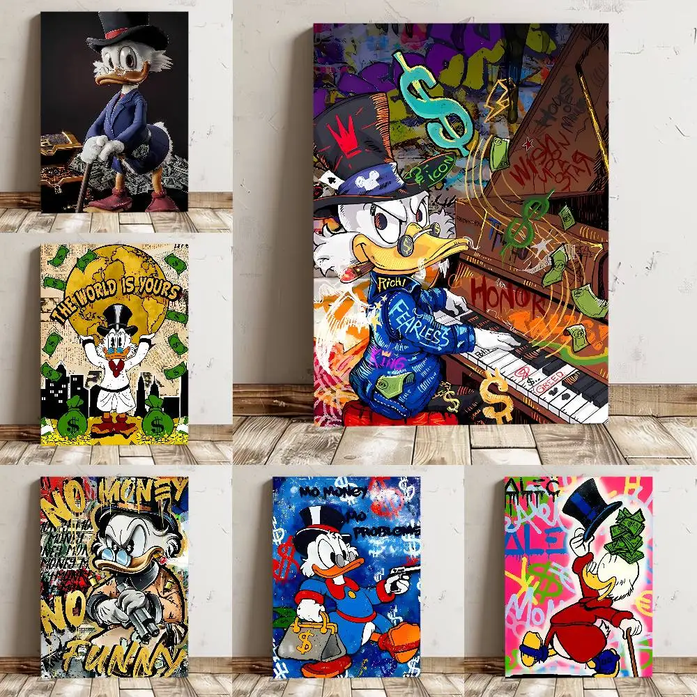 D-Donald Duck Cute Poster High Quality Print Waterproof Wall