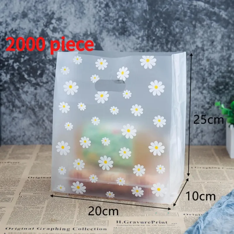 20 00piece. custom. Custom size LDPE biodegradable retail shopping bags die cut handle plastic gravure printing square bottom ba