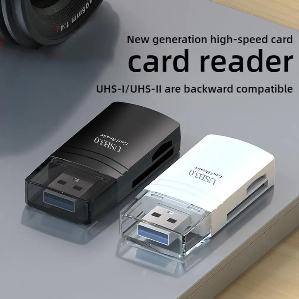 USB 3.0 Card Reader TF/SD Card 2-in-1 Dual Slot Card Reader Suitable For Cameras, Drones, Tablets, Televisions, Etc