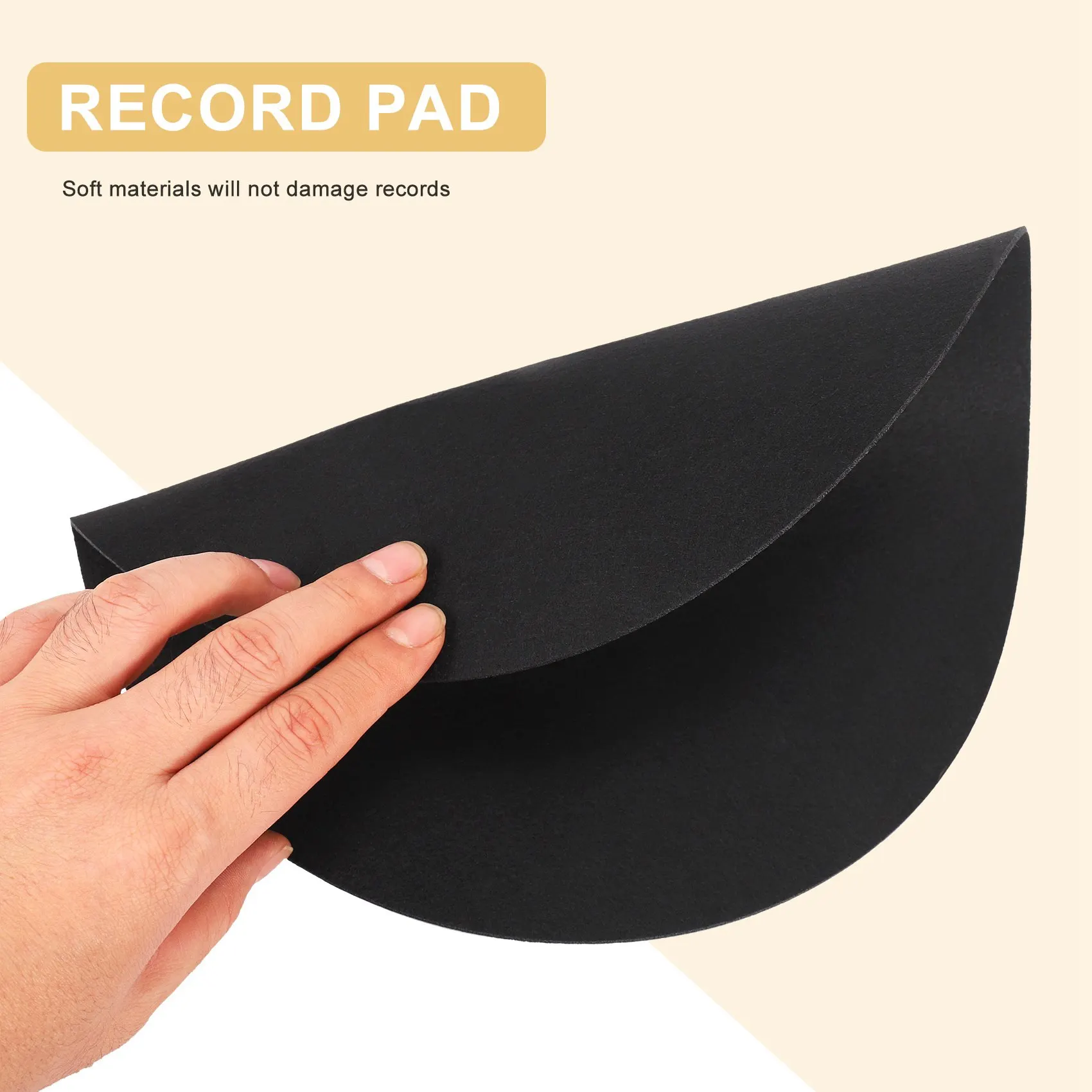 

1Pcs Ultra-Thin Anti-Static Lp Vinyl Turntable Record Player Pad For Phonographs Flat Soft Mat Record Slipmat Mat Pad DY
