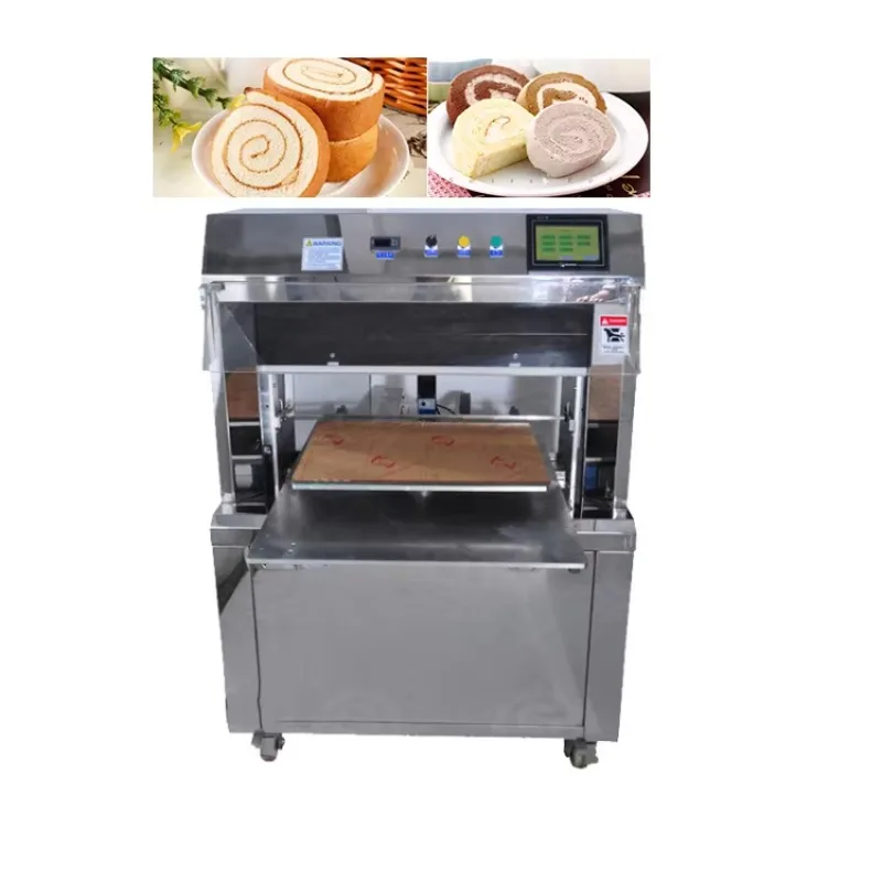 De Unique Features Automatic Cream Cake Cutting Machine Sponge Cake Slicer Sandwich Cake Triangle Cutting Machine