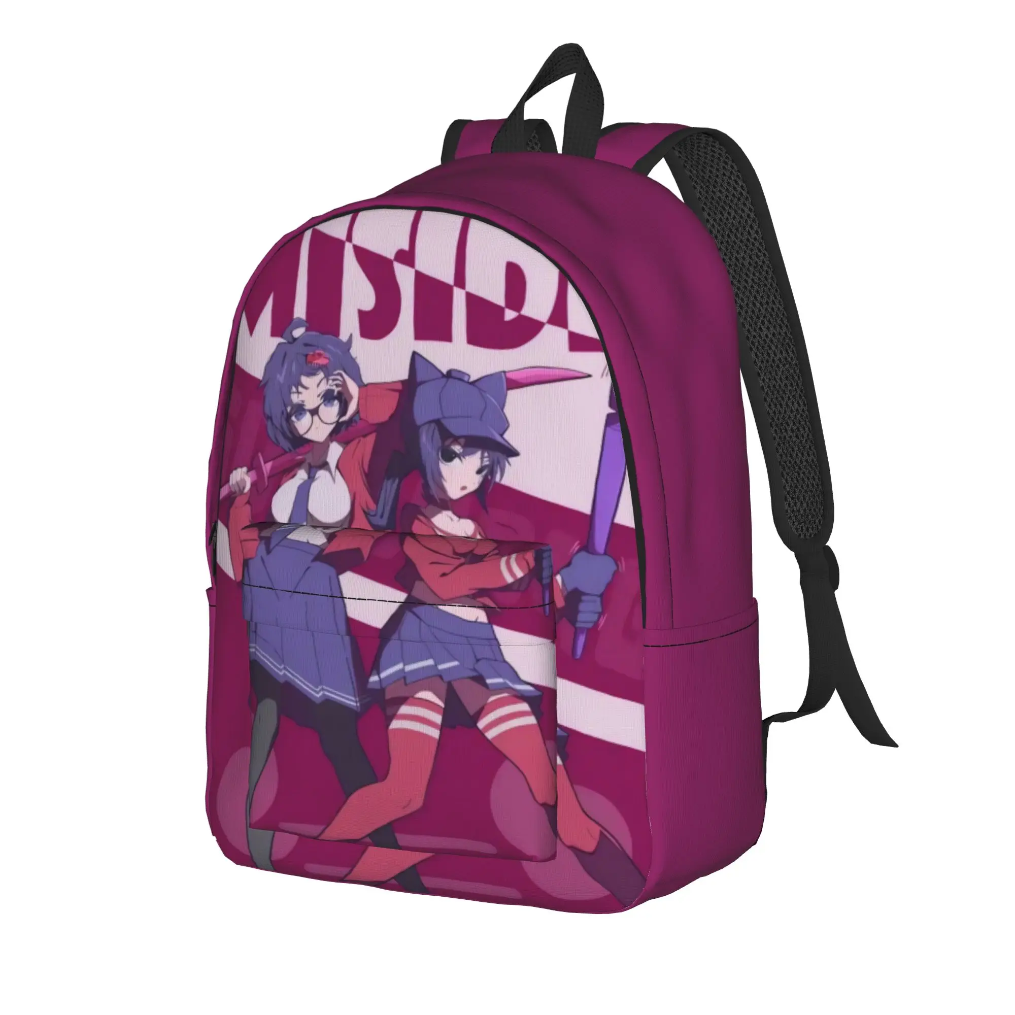 Game Miside Series Print Backpack  Streetwear Backpacks Student Unisex Sport Big High School Bags Designer Rucksack