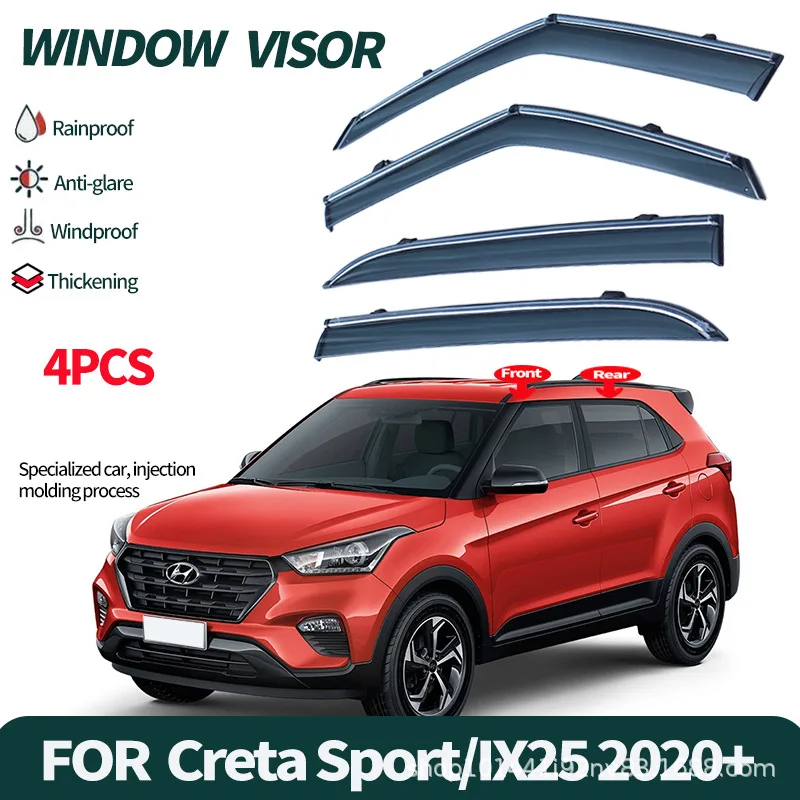 

Suitable for modern IX25 rain and shine shield side window deflector IX25 SU2 CRETA Window visor