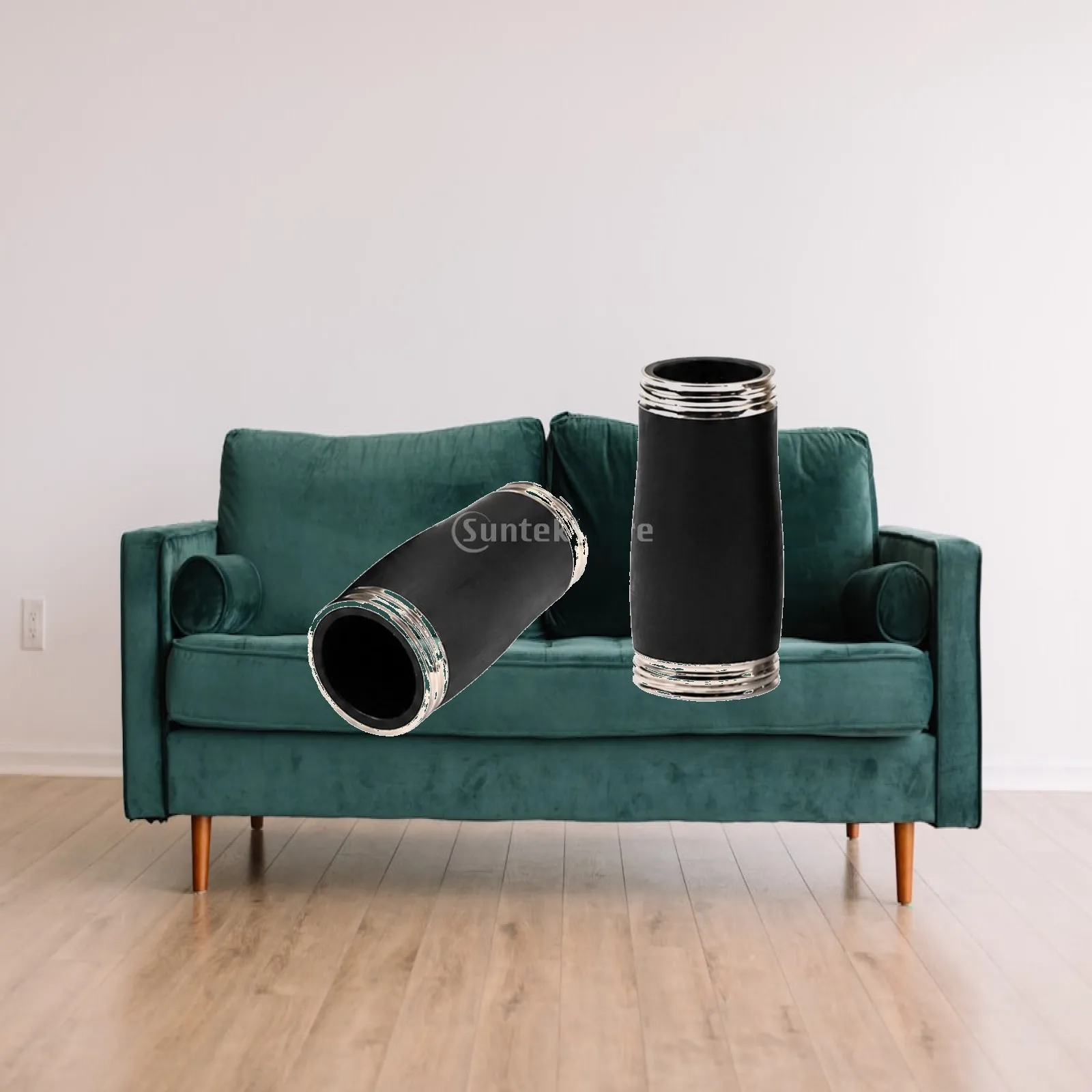 2 Pieces Clarinet Tuning Barrel Easy to Install Metal Clarinet Barrel Two-Section Tube Sturdy Instrument Accessory Compact