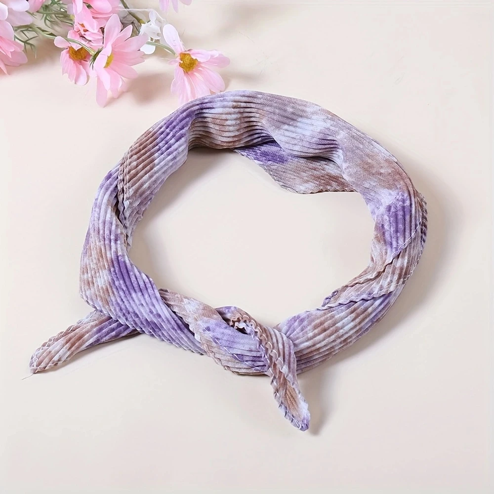 Fashion New Cotton and Linen Printed Small Square Towel for Women All-match Decorative Silk Scarf Shawl