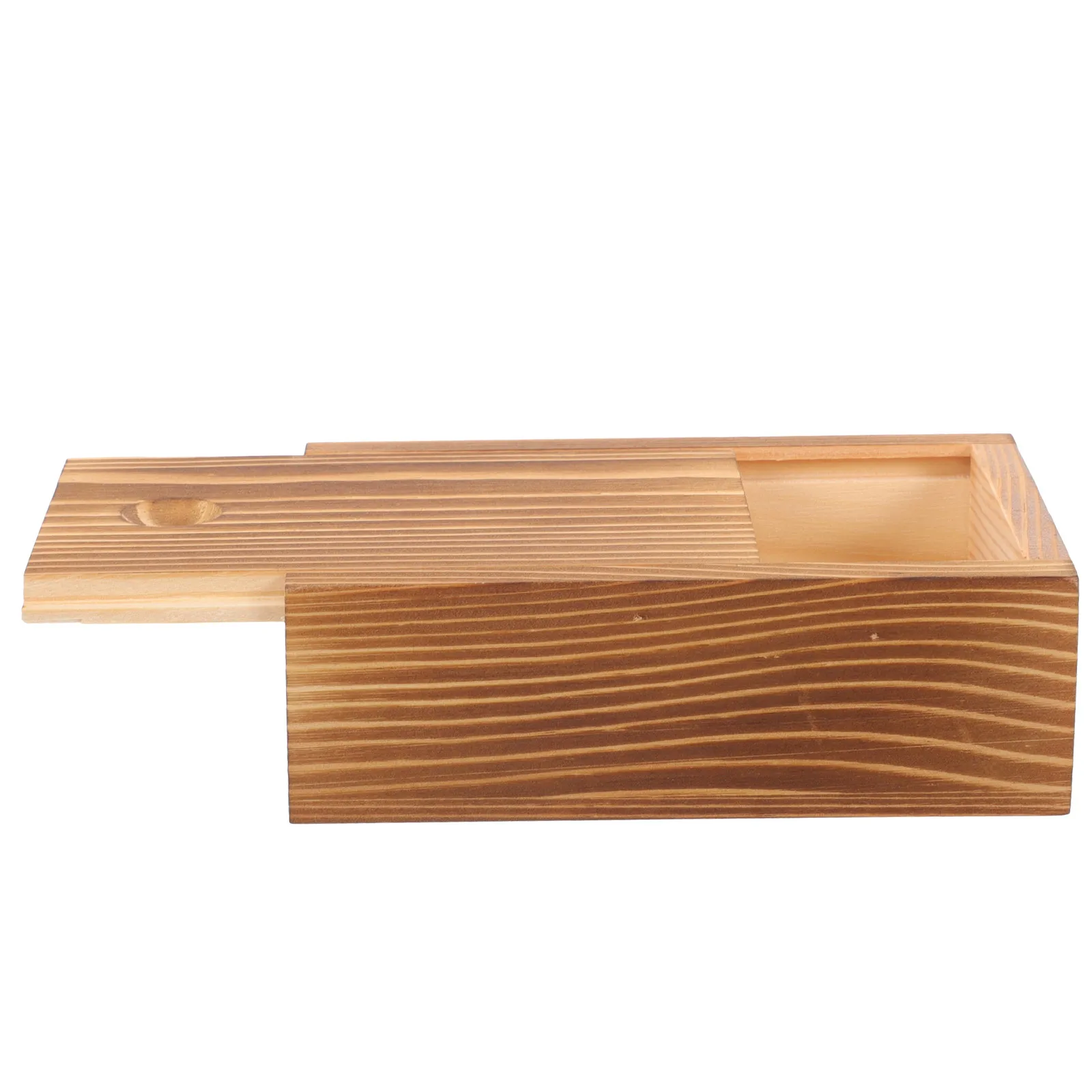 صندوق تخزين المجوهرات الخشبية منظم خفيف الوزن مدمج للأقراط والقلائد والأساور وحافظة الهدايا المكتبية