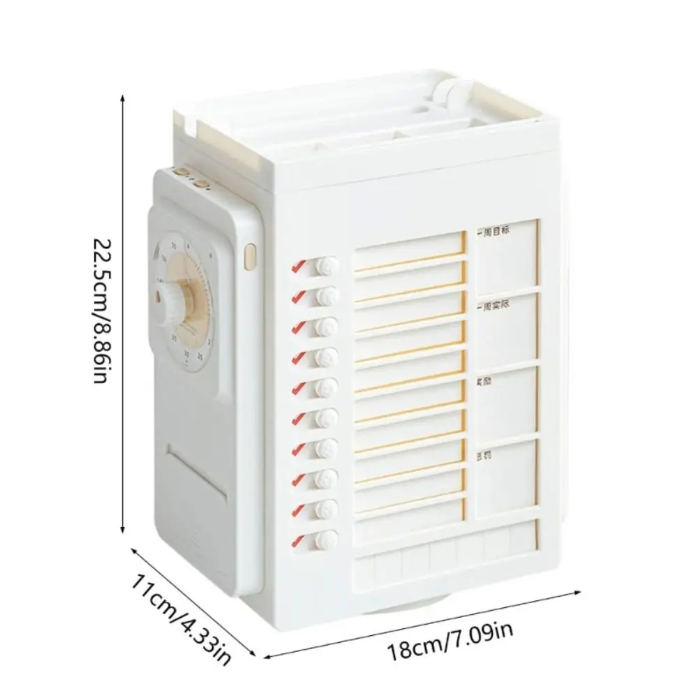 Mastering Time Management Good Habit Punch Card Rotating Pencil Holder Effective Daily Task Planning Board Task Management