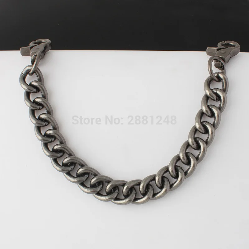 New old silver 17mm Aluminum Chain Roller metal Thick light weight chain for hand bags long strap replace