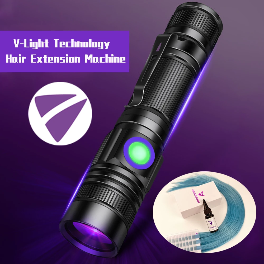 Portable Mini V Light Flashlight v light hair extensions machine for v light glue