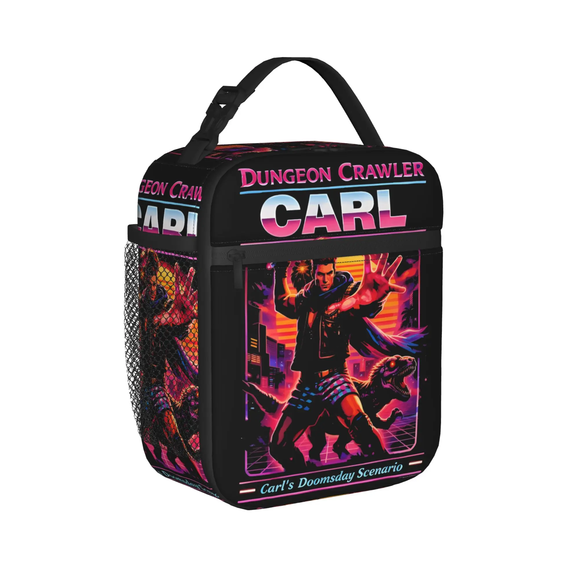 Dungeon Crawler Carl Lunch Bag  Aesthetic Lunch Box For Unisex Office Convenient Cooler Bag Waterproof Thermal Tote Handbags