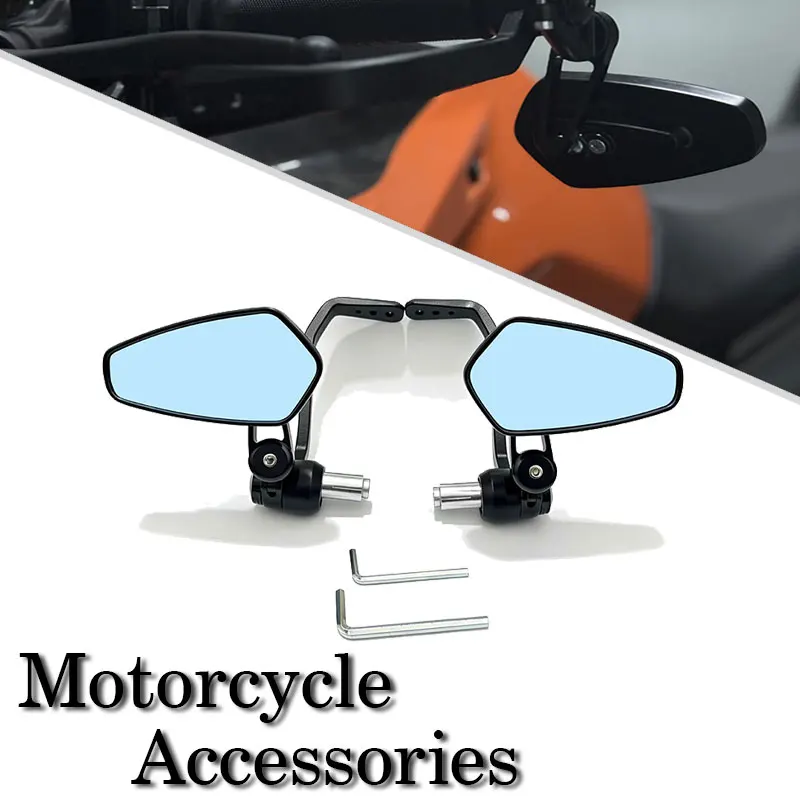 

Черные зеркала на руль мотоцикла 7/8" (22 мм) с защитой тормозной и сцепной ручек для Ducati Monster 821, Monster 1200, 1200R, 1200S