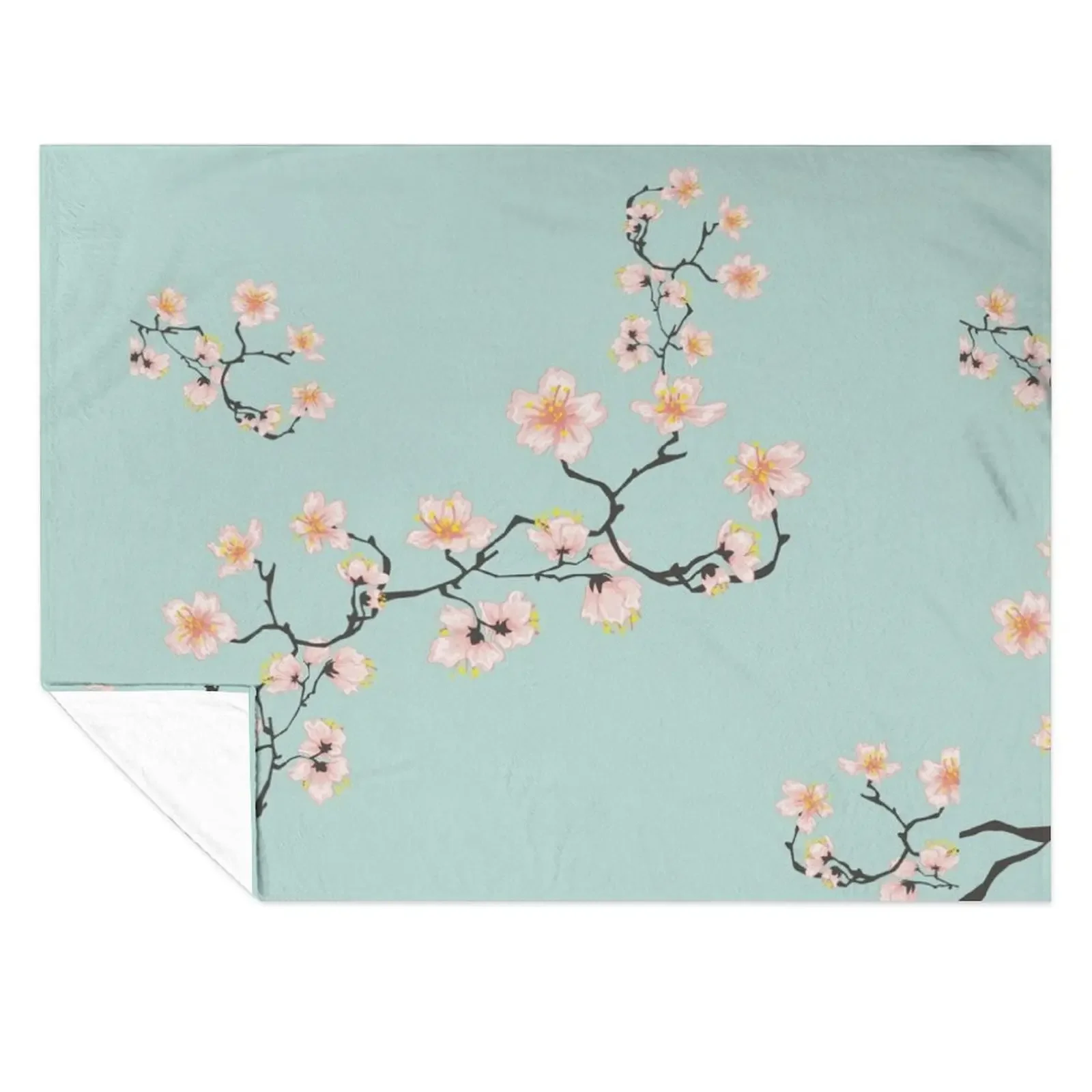 

Sakura Cherry Blossoms Throw Blanket Decorative Beds Bed Fashionable Thin heavy to sleep Blankets