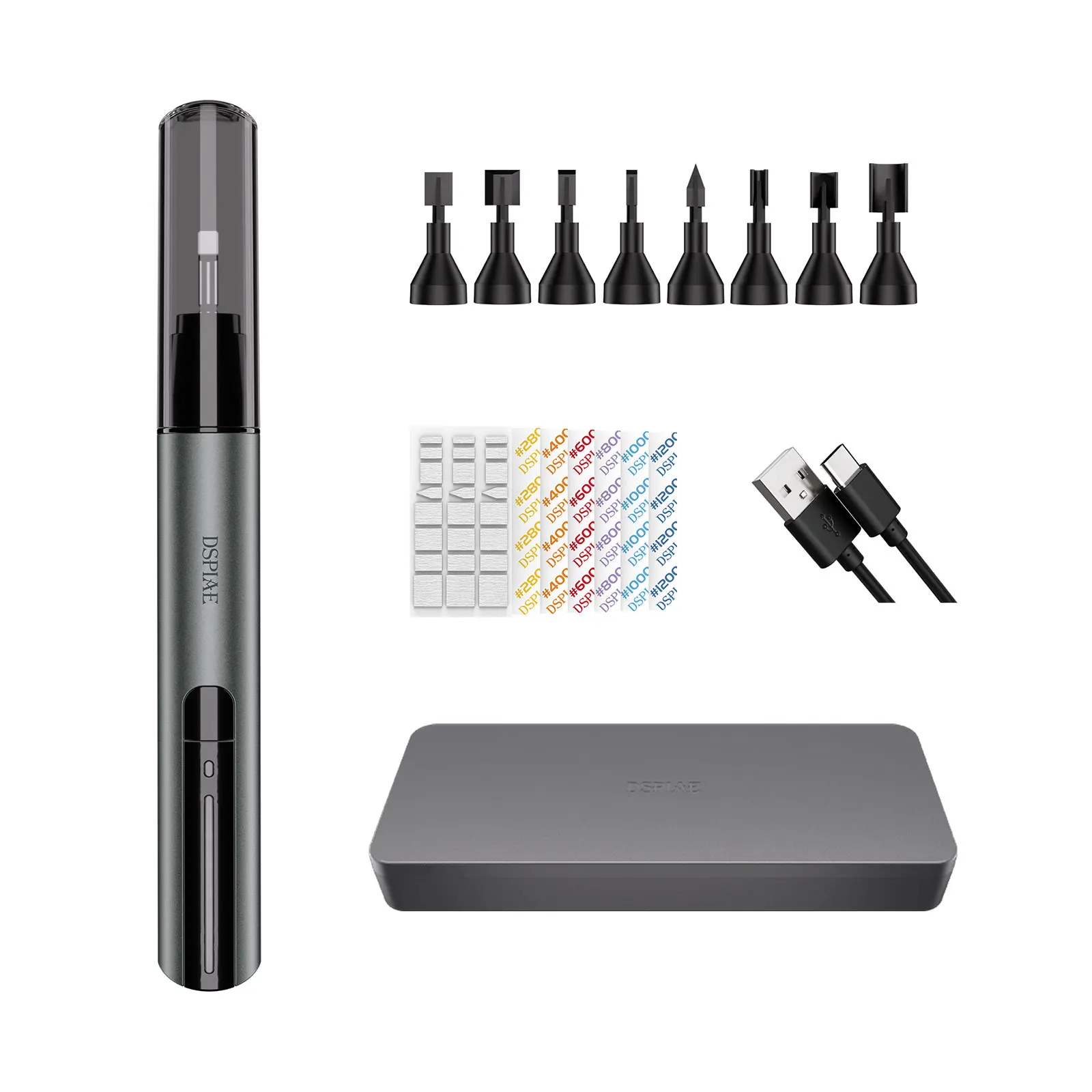 New DSPIAE ES-A PRO Upgraded "Illusive Shadow" PRO Reciprocating Electric Sander Assembly Model Hobby Grinding Pen Craft Tool