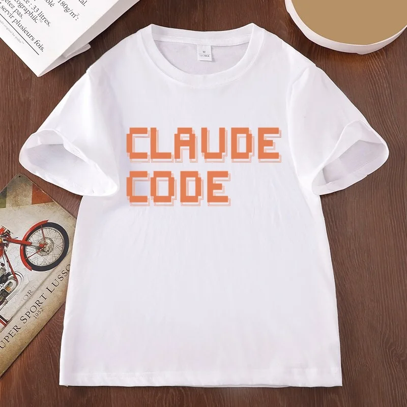 CLAUDE CODE AI Code Classic T-Shirt Men Women Game Cotton Short Sleeve Tshirt Casual Loose Round Neck Printed T Shirt Clothing