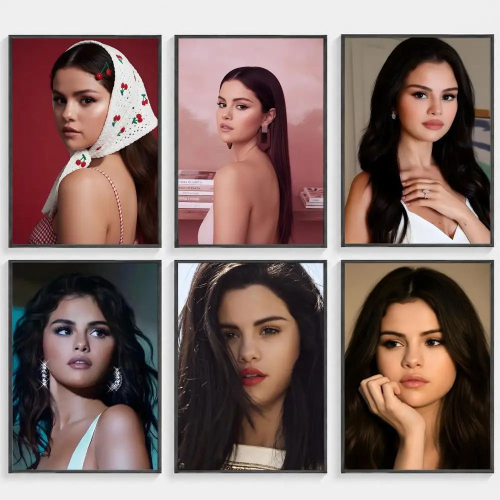 Singer S-Selena G-Gomez Poster HD art, waterproof, sticky wall, home decoration (living room, bedroom, bar), aesthetic