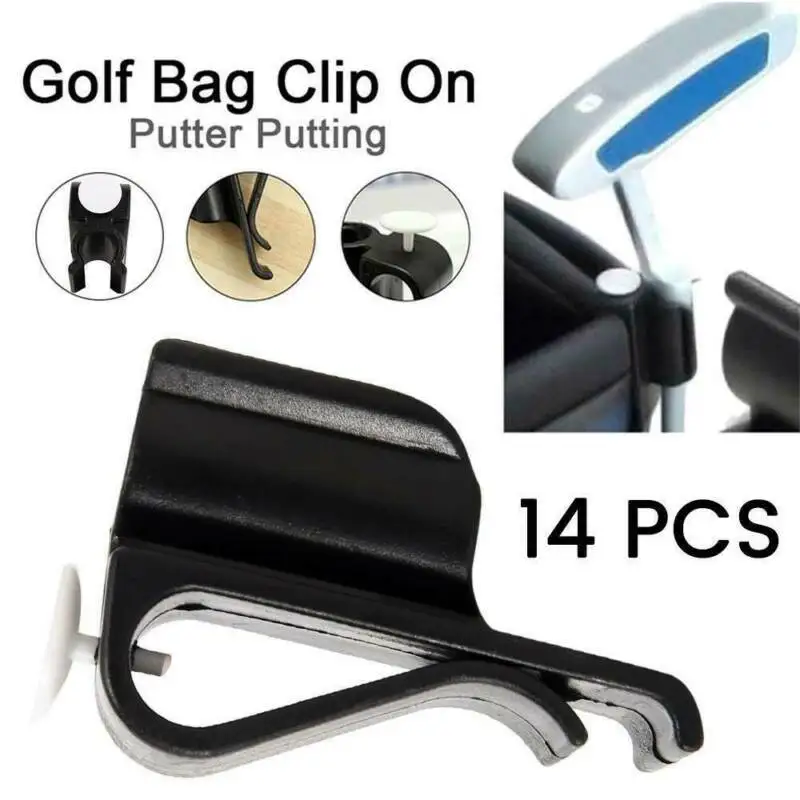 Golf Putter Holder Golf Bag Clip Fixed Golf Clubs Buckle Ball Training Aids Outdoor Sports Game Accessories Swing Trainer