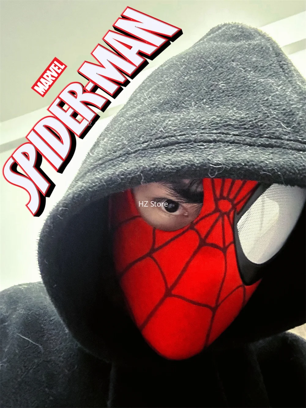 究極のスパイダーマンマスク 目付き 1:1 3D スパイダーマン